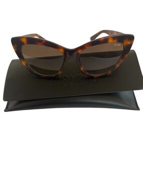 Moschino Tortoise Cat-Eye Sunglasses